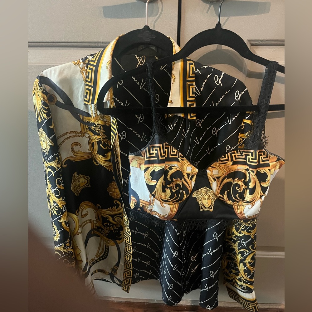 Authentic Versace Signature Button Down Shirt. - image 4